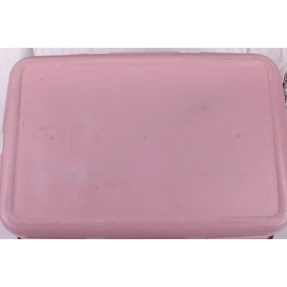 Rubbermaid Vintage Lot Of 3 Laundry Baskets 2965 2973 Blue And Pink